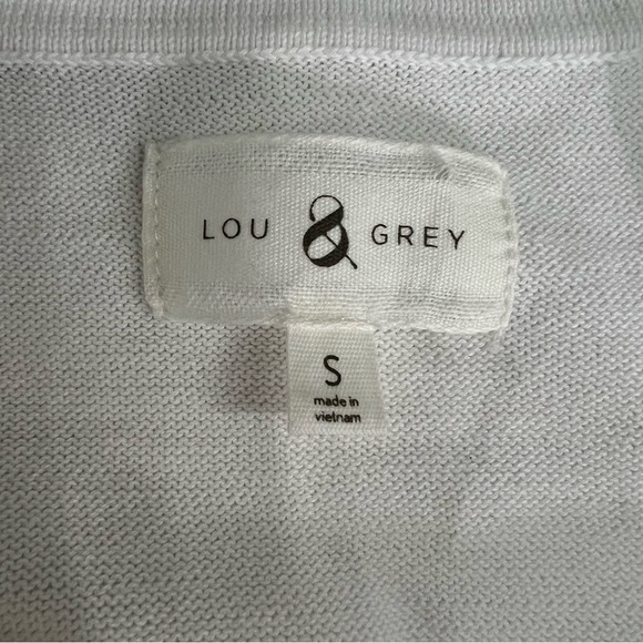 LOU & GREY white light sweater size small - Picture 3 of 4